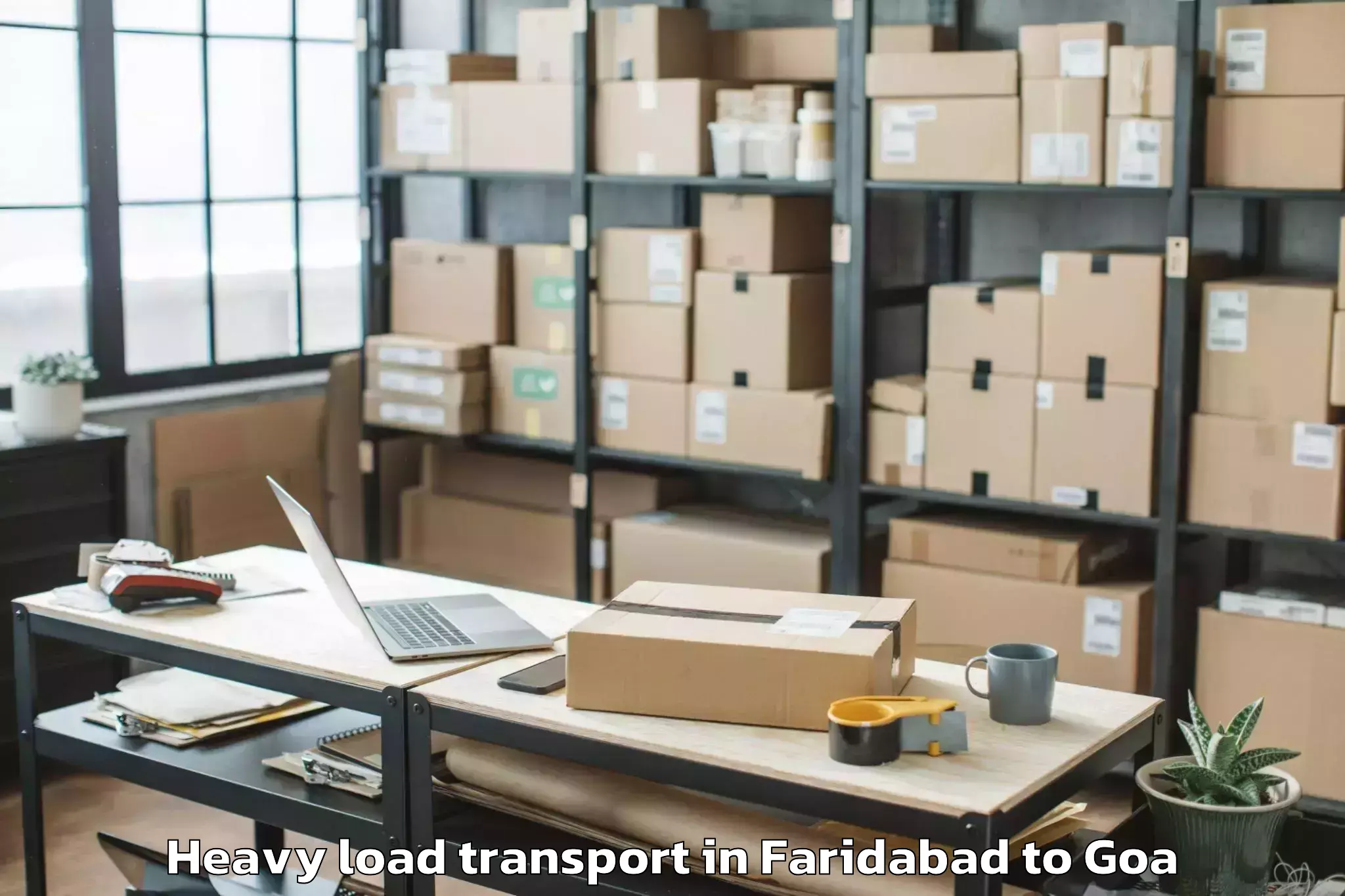 Hassle-Free Faridabad to Mapusa Heavy Load Transport